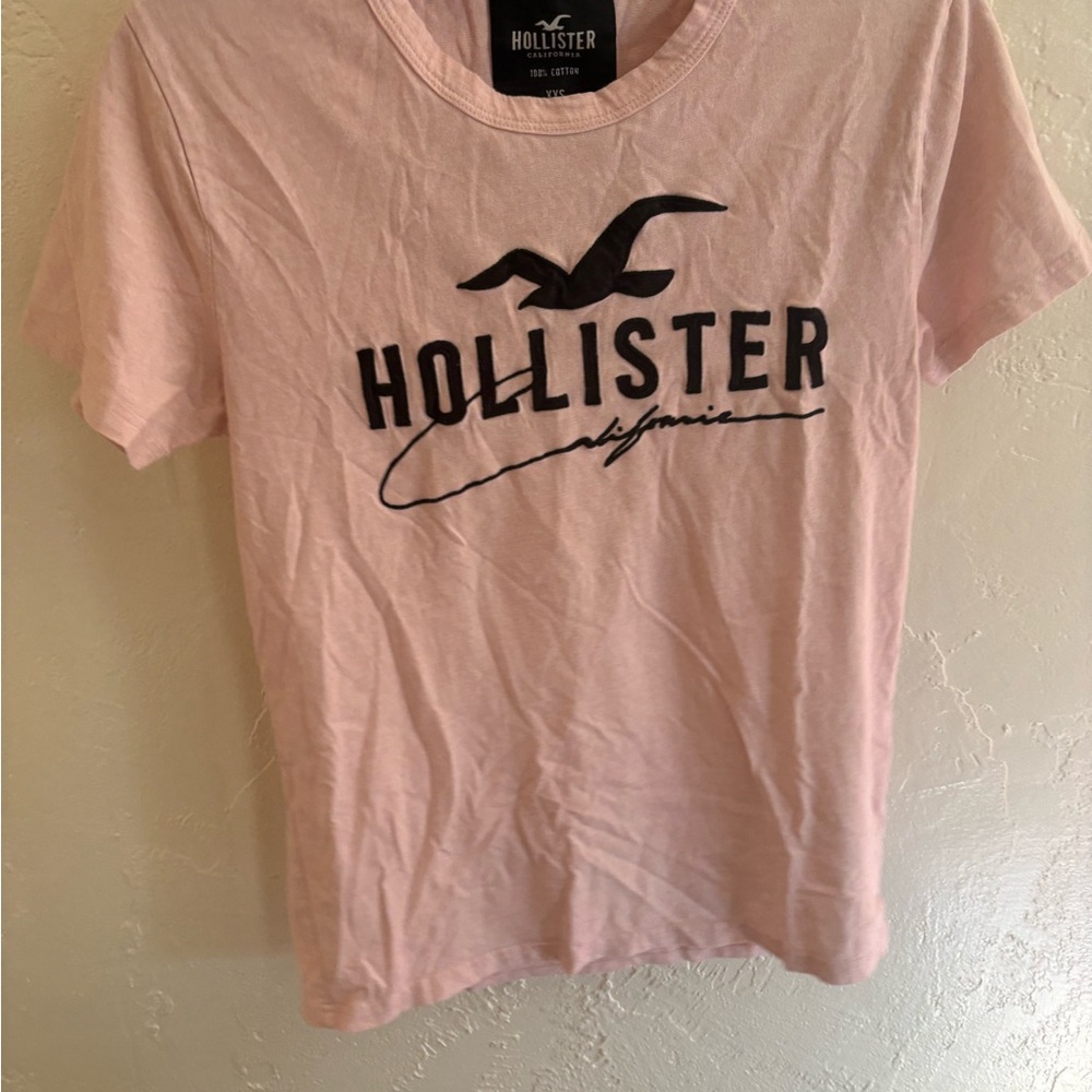 Hollister Light Pink Cotton Tee